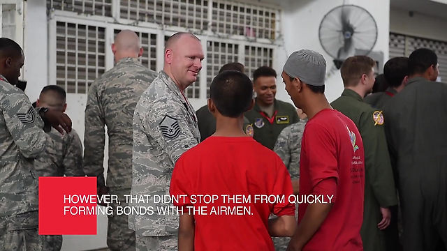 US Airmen Visit Malaysian Orphanage